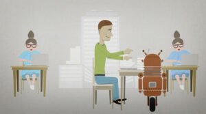 One of the three animations made for TE-Palvelut