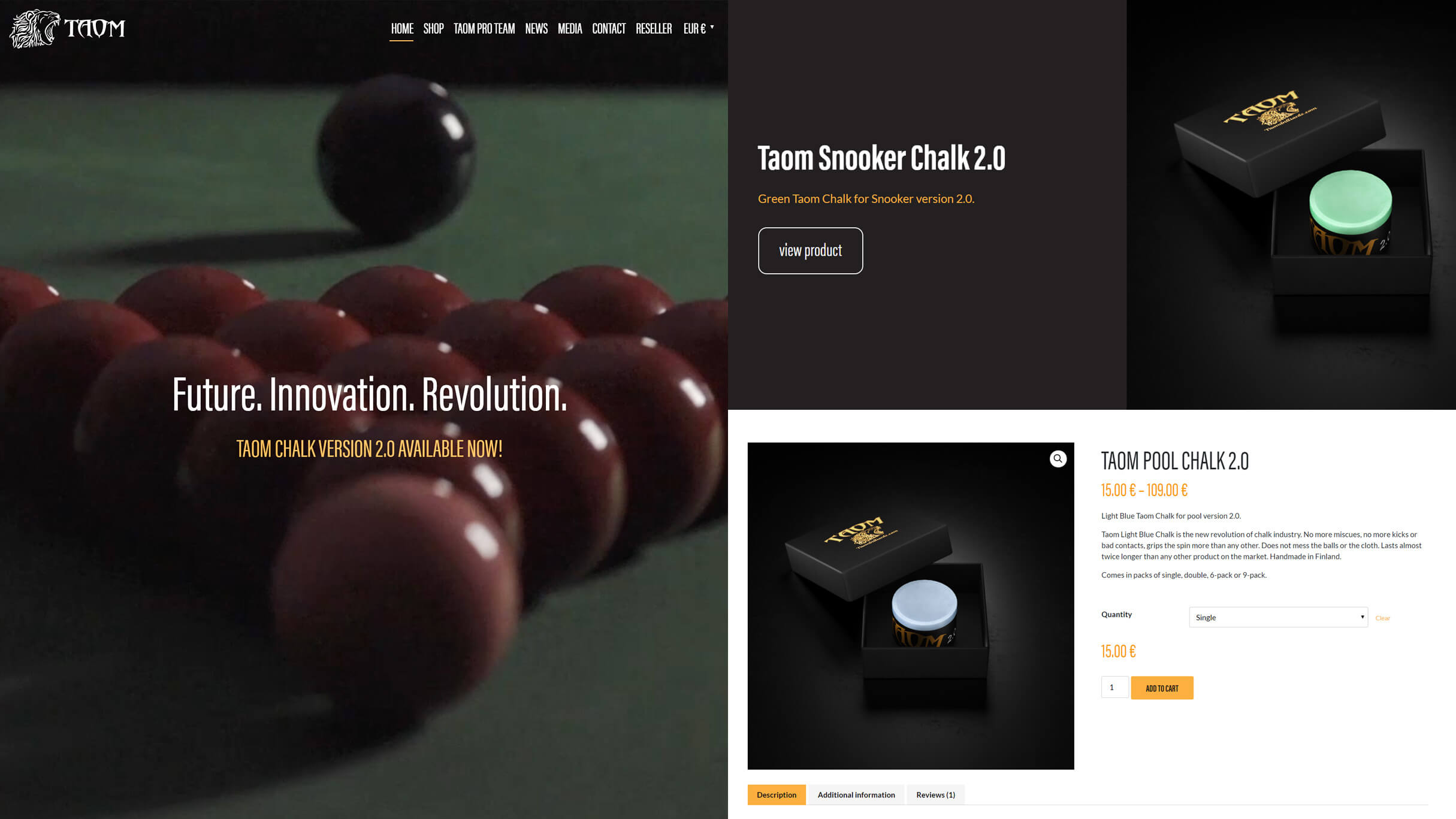 https://taombilliards.com/ website