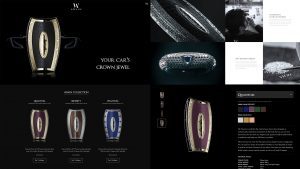 Website for Awain, with product configurator from 3D model renders.